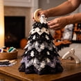 thumbnail image 1 of DIY Halloween Quilted Fabric Tree Kit,Sewing Craft Project with Padded Fabric Pieces Handmade,Fall Holiday Decoration for Mantel Shelf,Tabletop,Home Decor Gift(B), 1 of 6