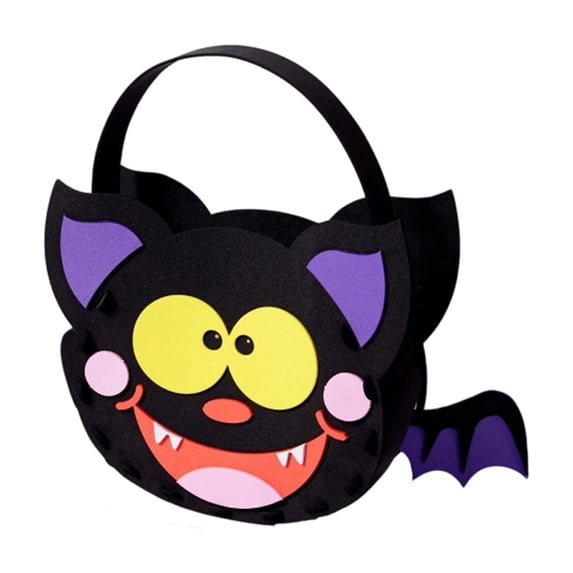 DIY Halloween Trick or Treat Bags Reusable Halloween Goodie Bags with Handle for Halloween Party Favors Treats Candy Gifts