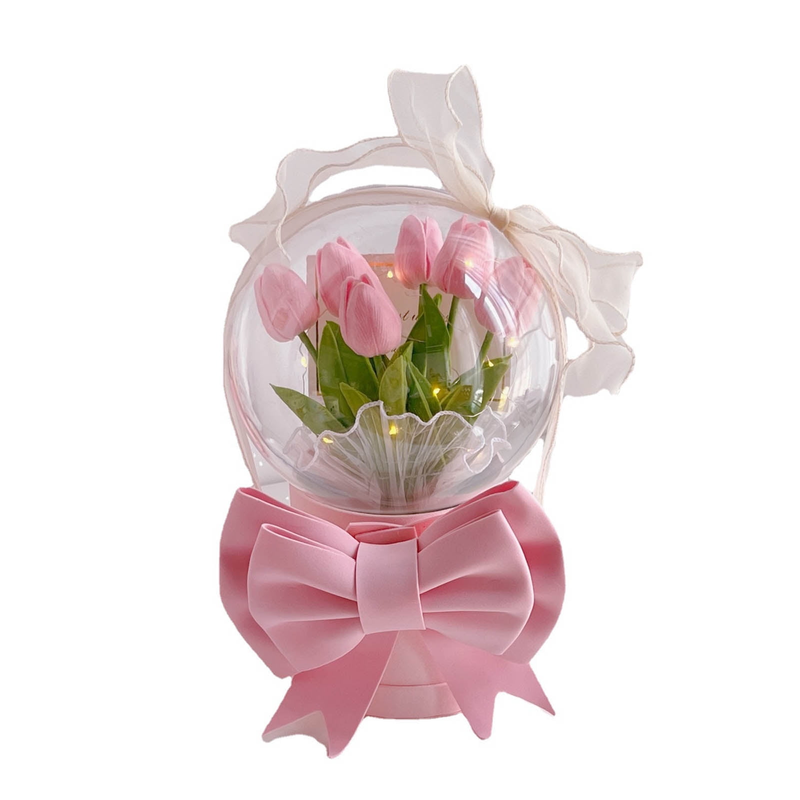 DIY Hand Made Tulip Night Light Romantic Bedroom Bedside Sleeping