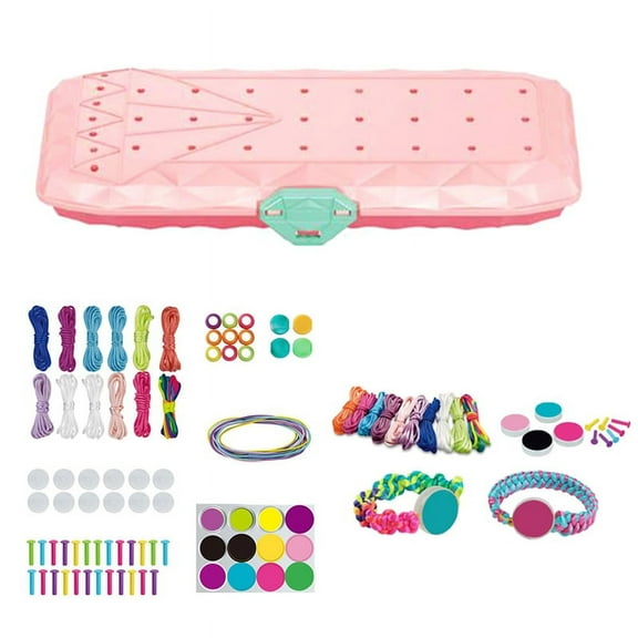 DIY Hand Rope Braider Set, Adjustable Bracelets for Kids Woven Friendship Bracelets for and