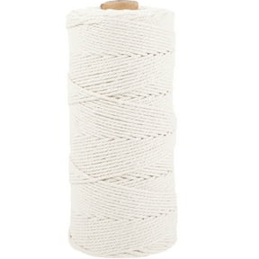 TEHAUX White Cotton Kitchen Packaging Rope, Flexible Cord for Cooking, Baking, and Food Wrapping