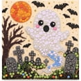 thumbnail image 1 of DIY Handmade Button Art Set, 30cm Halloween Themed Decorative Painting, Creative Craft Kit for Home Holiday Party Display(A), 1 of 9