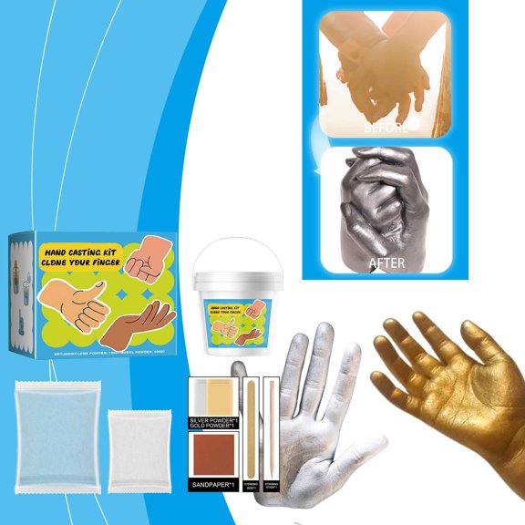 DIY Handmade Casting Kit Handmade Casting Kit Manufacturing Model Hand DIY Souvenir 3D Clone Hand Model Toy41637