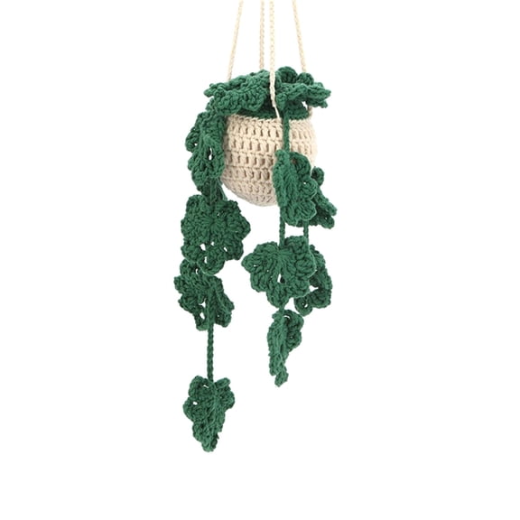 Crochet Kits Hanging Potted Plant Crochet Material with Yarn Crochet Hooks DIY Crochet Starter Kits for Beginners Adults