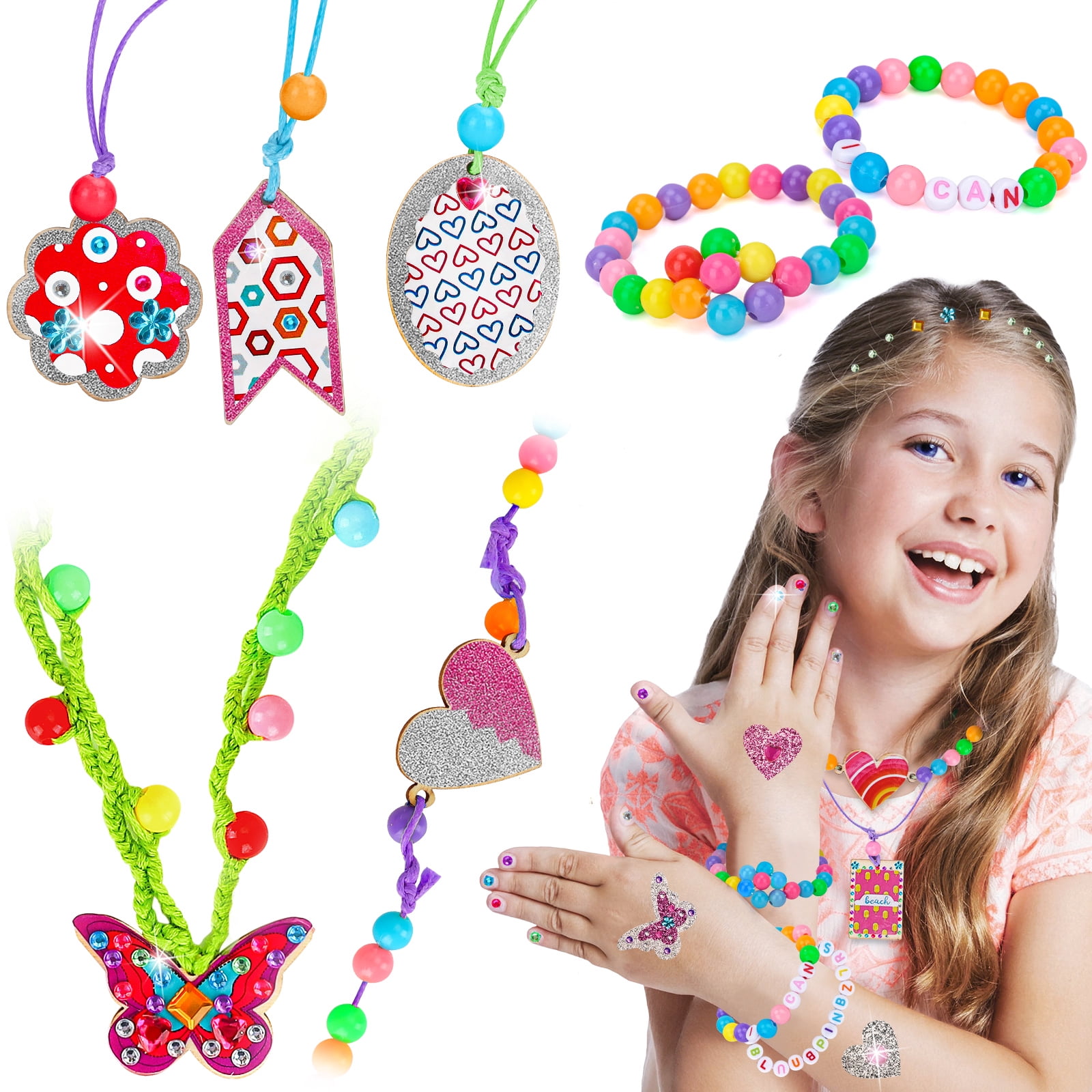  JOYIN DIY Girl 12 Satin Fashion Headbands Kids Art and Crafts  Kits, Girls Jewelry Making Kit-Decorated with Hair Accessories : Toys &  Games
