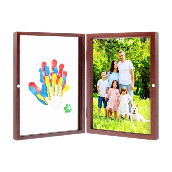 DIY Handprint Kit 1-Pack – Wooden Photo Frame with Acrylic Paints for Couples Family Baby Shower Gift
