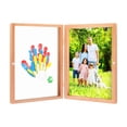 thumbnail image 1 of DIY Handprint Kit 1-Pack – Wooden Photo Frame with Acrylic Paints for Couples Family Baby Shower Gift, 1 of 7