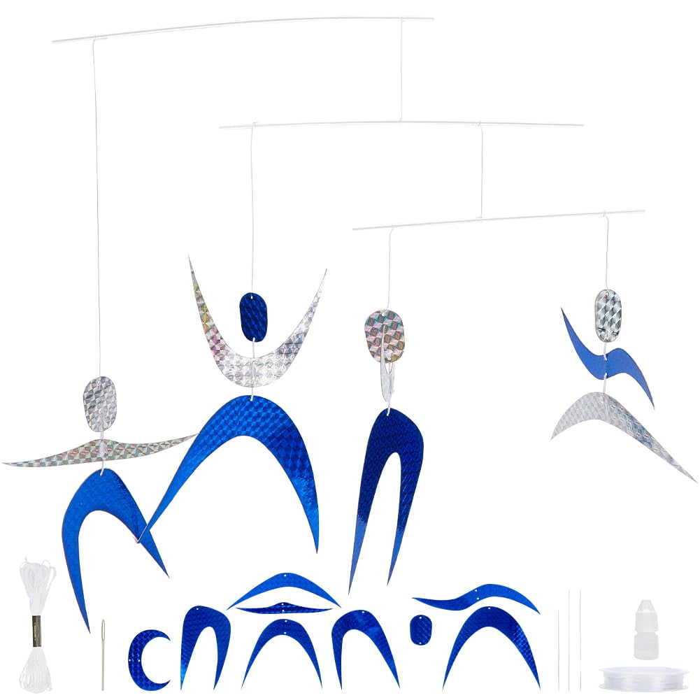 DIY Hanging Mobile Kit Montessori Dancers Mobile Wind Chime Bell Mobile Kit for Nursery Decor Gift Room Bed Decoration