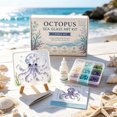 thumbnail image 1 of DIY Hard PVC Sea Glass Effect Mosaic Art Kit for Adults, Complete Ocean Theme Craft Set with Tweezers and All Tools Included, Beginner Friendly Painting Project for Home Decor, 1 of 7