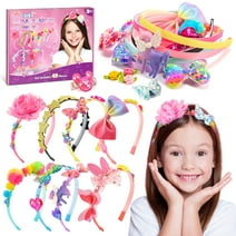 DIY Headbands Making Kit for Girls, Hair Accessories Set for Girls 6-10, Arts and Crafts for Kids Gifts for 4 5 6 7 8 9 10 Year Old Girls, Birthday Gifts