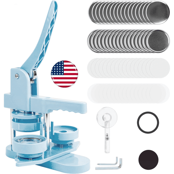 DIY Heart-Shaped Fridge Magnet Maker, An Easy-to-Use Button Press Machine for Creating Custom Romantic and Personalized Gifts, Includes All Supplies for 100 Magnets