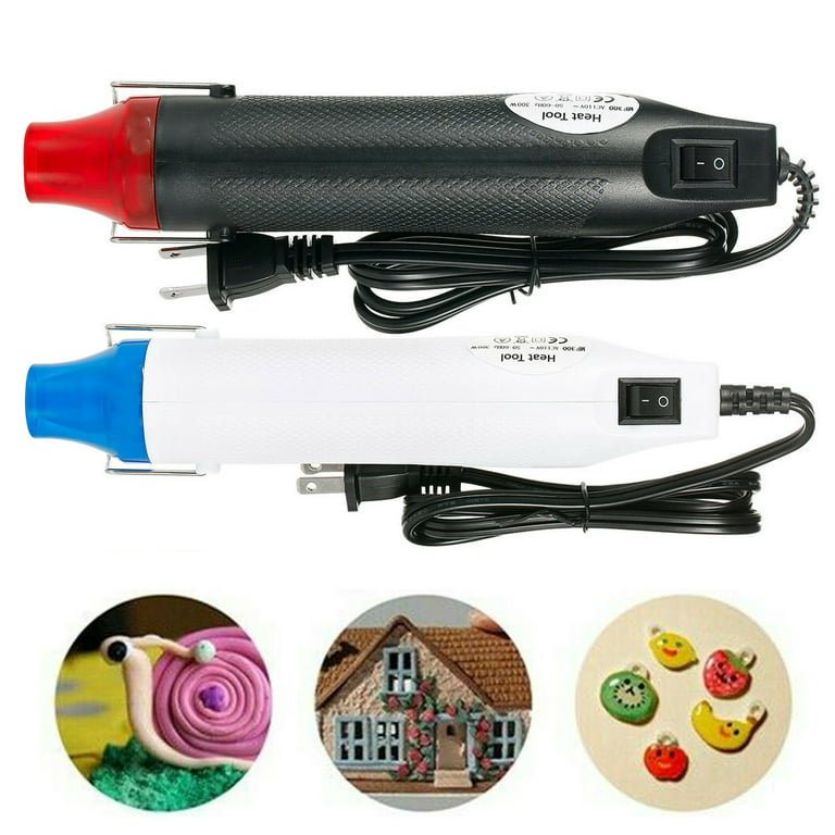 DIY Heat Gun, Version Mini Handheld Hot Air Gun, Electric 300W Portable Heat Gun for DIY Craft Embossing, Drying Paint, White