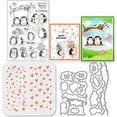 thumbnail image 1 of DIY Hedgehog Clear Stamp Butterfly Cutting Die Love Heart PET Paint Craft Template Stencils Set for Card Making and DIY Embossing Scrapbooking Craft Decor DIY, 1 of 8