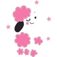 thumbnail image 1 of DIY Home Bedroom Living Room Art Pet Animal Decoration Fancy Groomed Toy Poodle Design Vinyl Wall Decal - 15" x 25" Removable Kids Bedroom Nursery Decor Multicolored Dog Kennel Art Wall Sticker, 1 of 2