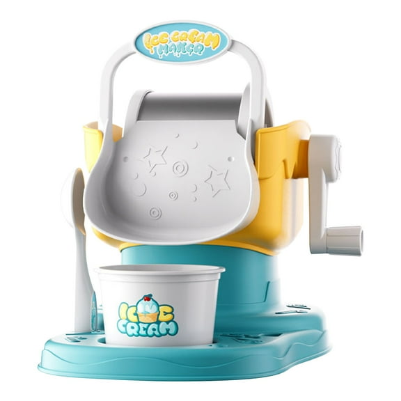 DIY Ice Cream Maker Toys Mini Dessert Machine Set, Easy Use Manual Operation Ice Cream Toys Creative Food Making Ice Cream Toys Compact Portable Design Ice Cream Toys