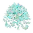 thumbnail image 1 of DIY Imitation Pearl style Jewelry Making Finding Kit Including Plastic Bead & Cabochon & Link & Pendants Butterfly/Fan/Flower/Fishtail/Round Shapes Turquoise about 64pcs/50g, 1 of 3