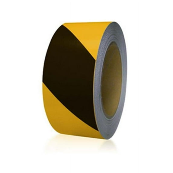 DIY Industries 25-600-2100-622 Floormark - Black and Yellow Stripe 2 in. x 100 ft.
