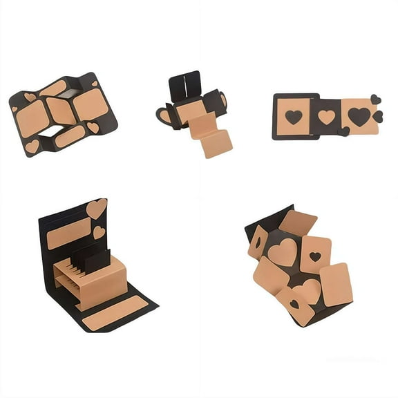 DIY Interactive Memory Photo Album Book, 3D DIY Decorating Photo Album Scrapbook for Wedding, Baby, Family Photos, Anniversary, Birthday, Christmas Presents