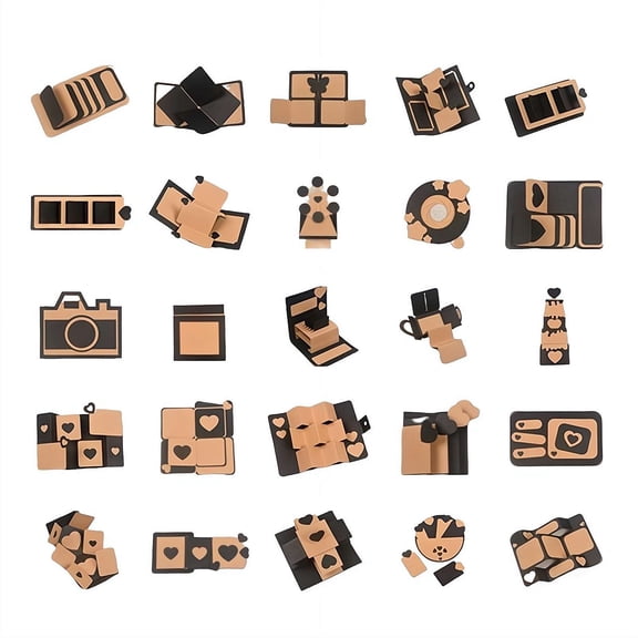 DIY Interactive Memory Photo Album Book, 3D DIY Decorating Photo Album Scrapbook for Wedding, Baby, Family Photos, Anniversary, Birthday, Christmas Presents