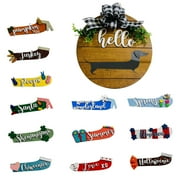 DIY Interchangeable Dog Clothes A Variety Of Festival Doorplates Are Hung With Signs Seasonal Pendants