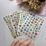 DIY Japanese Thin Transparent Adhesive Nail Stickers Murakami Sunflower September New Syle Factory Direct Supply
