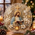 thumbnail image 1 of DIY Jesus with Bible Dove Cross Diamond Painting Suncatcher Hanging Ornament Kit, Pearl Round Acrylic Sun Catcher, Diamond Art Decor for Faith Home Wall Hanging Ornament 20X20cm, 1 of 5