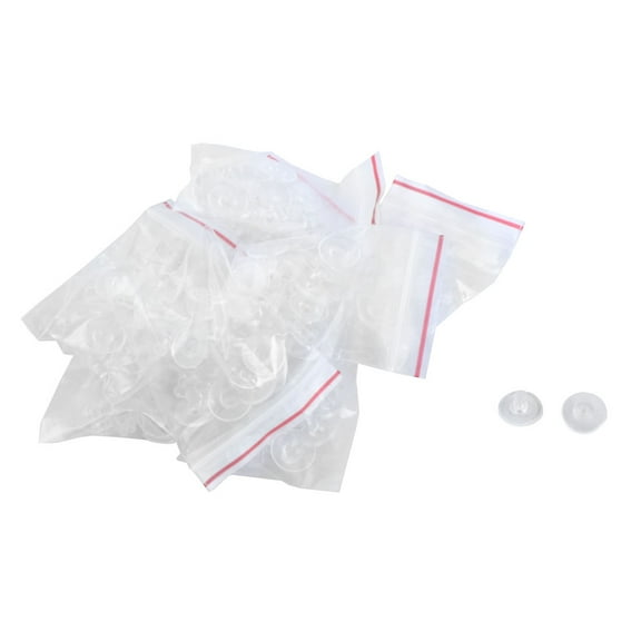 DIY Jewelry Findings Rubber Ear Post Nuts Earring Back Stopper Clear 160pcs