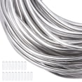 thumbnail image 1 of DIY Jewelry Making Finding Kit Including Plastic Rubber Protective Sleeve Aluminium Wire Cover Covered Aluminum Wire Silver Wire: 10 Gauge, 1 of 6