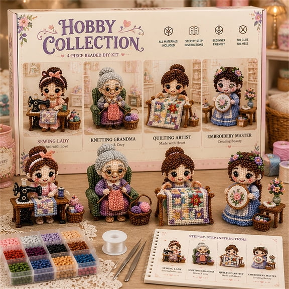 DIY Jewelry Making Kit, Colorful Beadwork Set with Multi Style Beads, Complete Craft Accessory Kit for Handmade Necklaces Bracelets Beading Enthusiasts Hobbyists