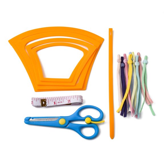DIY Jewelry Making Kit Including 5Pcs Plastic Mask Template Stainless Steel and ABS Plastic Scissors PU Iron Soft Tape Measure Flat Chinlon Elastic Mask Strap Extender Mixed Color