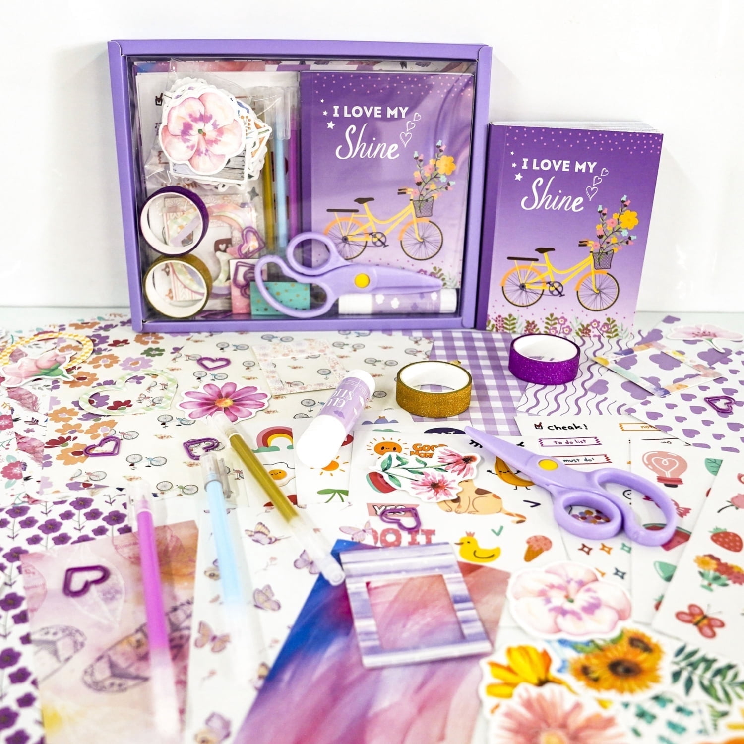 DIY Journal Kit, Gifts for Girls Age of 8 9 10 11 12 13 Years Old and Up, Girls Journal Set for Birthday Gifts for Teen Girls Craft Sets, Ideal Gifts for 8 9 10 11 12 13 14 Year Old Girl
