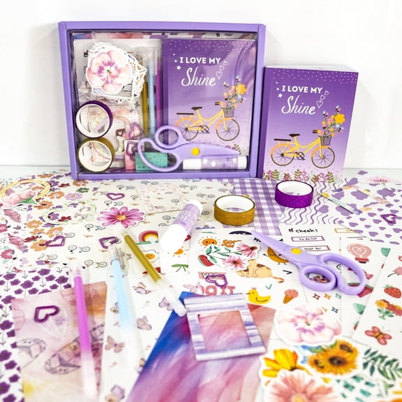 DIY Journal Kit, Gifts for Girls Age of 8 9 10 11 12 13 Years Old and Up, Girls Journal Set for Birthday Gifts for Teen Girls Craft Sets, Ideal Gifts for 8 9 10 11 12 13 14 Year Old Girl