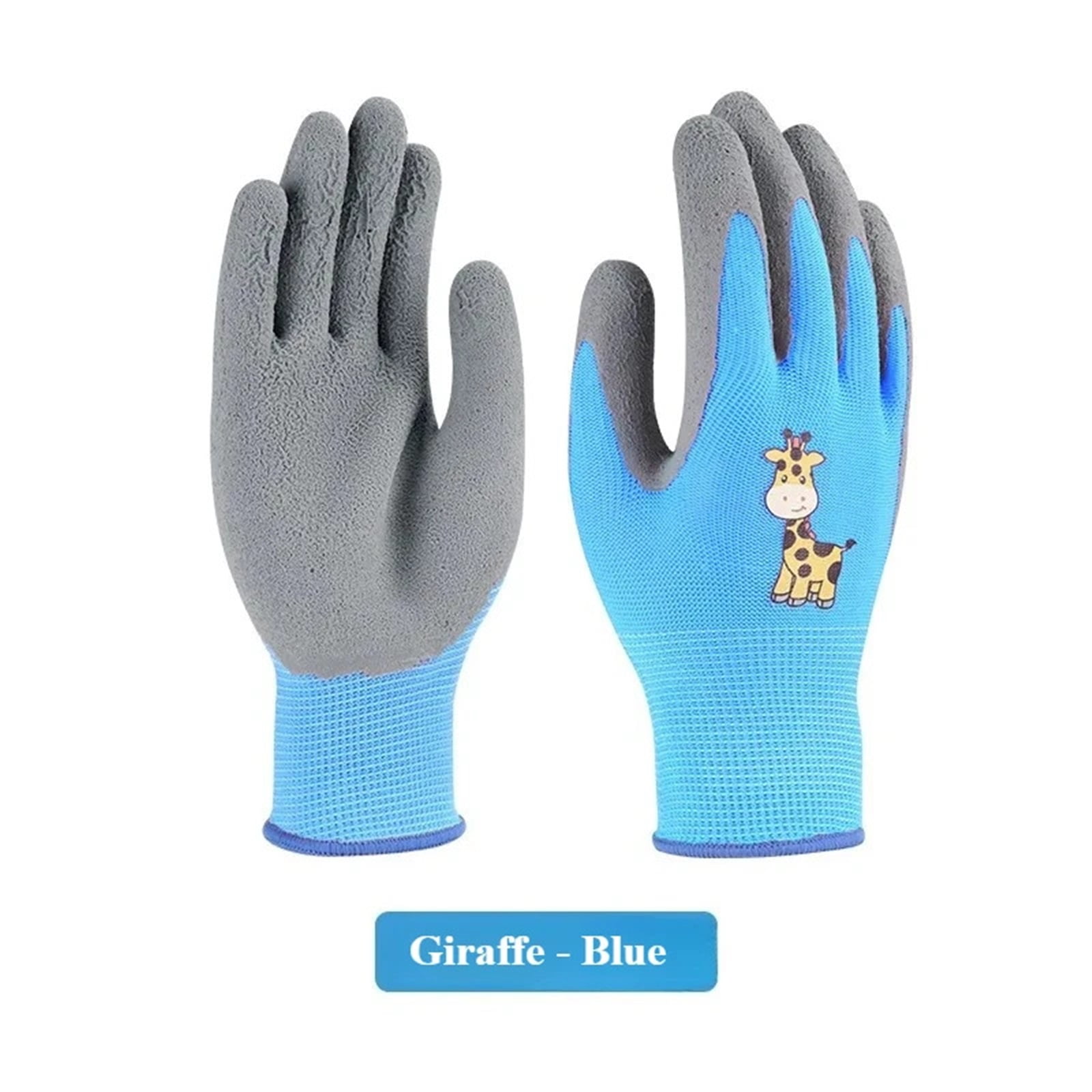 DIY Kids Safety Protection Gloves sturdy Waterproof Work Garden Non-Slip,Children Latex Gloves,Puncture-resistant,kitchen ,More Durable