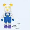 thumbnail image 1 of DIY Kids Toys Cartoon Mini Love Violent Bear Bearbrick Model with Light Building Block Micro Bricks Christmas Birthday Gift, 1 of 8