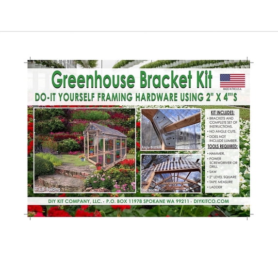DIY Kit Company, LLC The Original Greenhouse Bracket Kit Greenhouse