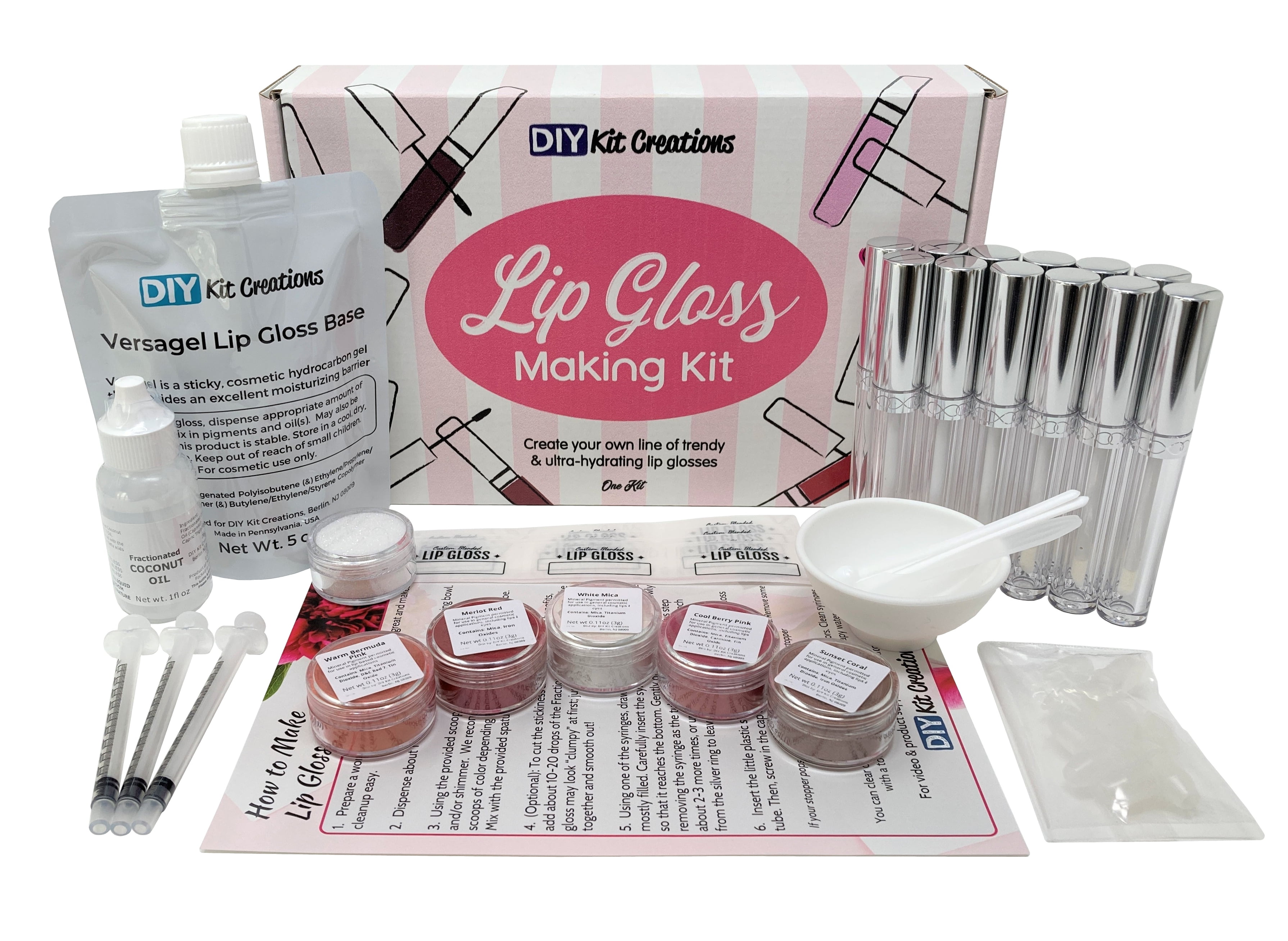 DIY Kit Creations: Deluxe DIY Lip Gloss Making Kit 