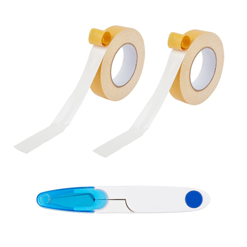 DIY Kit with Double-sided Non-slip Adhesive Tape and Stainless Steel U Shaped Scissors Mixed Color Tape: 30mm about 25m/roll 2rolls/set Scissors: 11.5x1.8cm 1pc/set