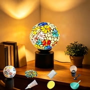 DIY Kit Mosaic Night Light Corded Turkish Table Lamp USB Powered Bedside Lamps for Home Decor Kitchen Bathroom Office Birthday Dining Table