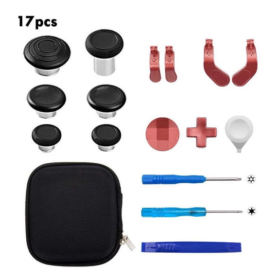 DIY Kit One Elite Series 2 Controller, Metal Buttons Replacement Parts with Joysticks & D-Pad, Repair & Customization Set with Tools