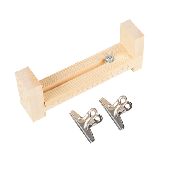 DIY Knitting and Bracelets Kit for Crafting—Wooden Bracelet Maker with Adjustable U-Frame and Rope Knot Braiding Tools for Handmade Accessory Creation, Khaki