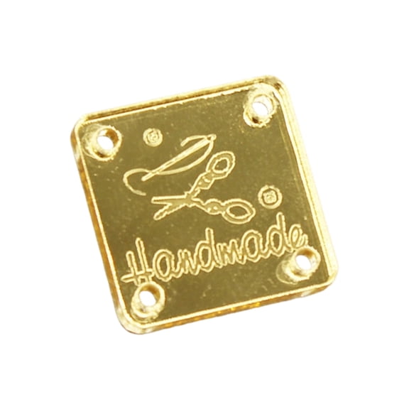 DIY Knitting Craft Labeling for Handmade Garments - Custom Labels for Woven and Sewn Items Crafting and Identification 10PCS
