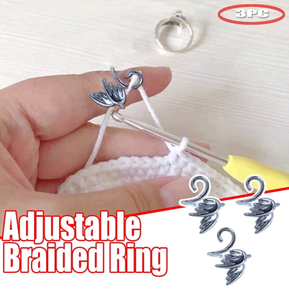 DIY Knitting Craft Project for Loop Weaving by Weave Ring and Techniques 4PCS
