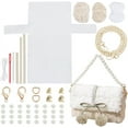 thumbnail image 1 of DIY Knitting Crochet Handbags Kit Mesh Plastic Canvas Kit for Shoulder Bags DIY Knitting Crochet Crossbag Materials Handmade Purse Stitching Kit for DIY Crafting Embroidery Projects Linen, 1 of 9