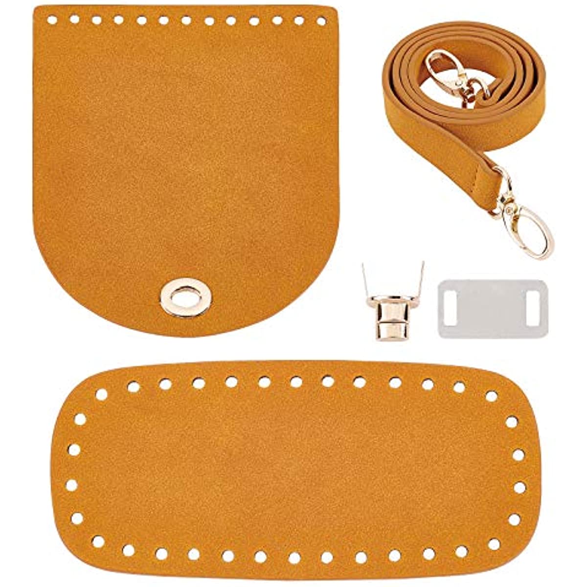 DIY Knitting Crochet PU Leather Bag Nail Bottom Shaper Mat Insert