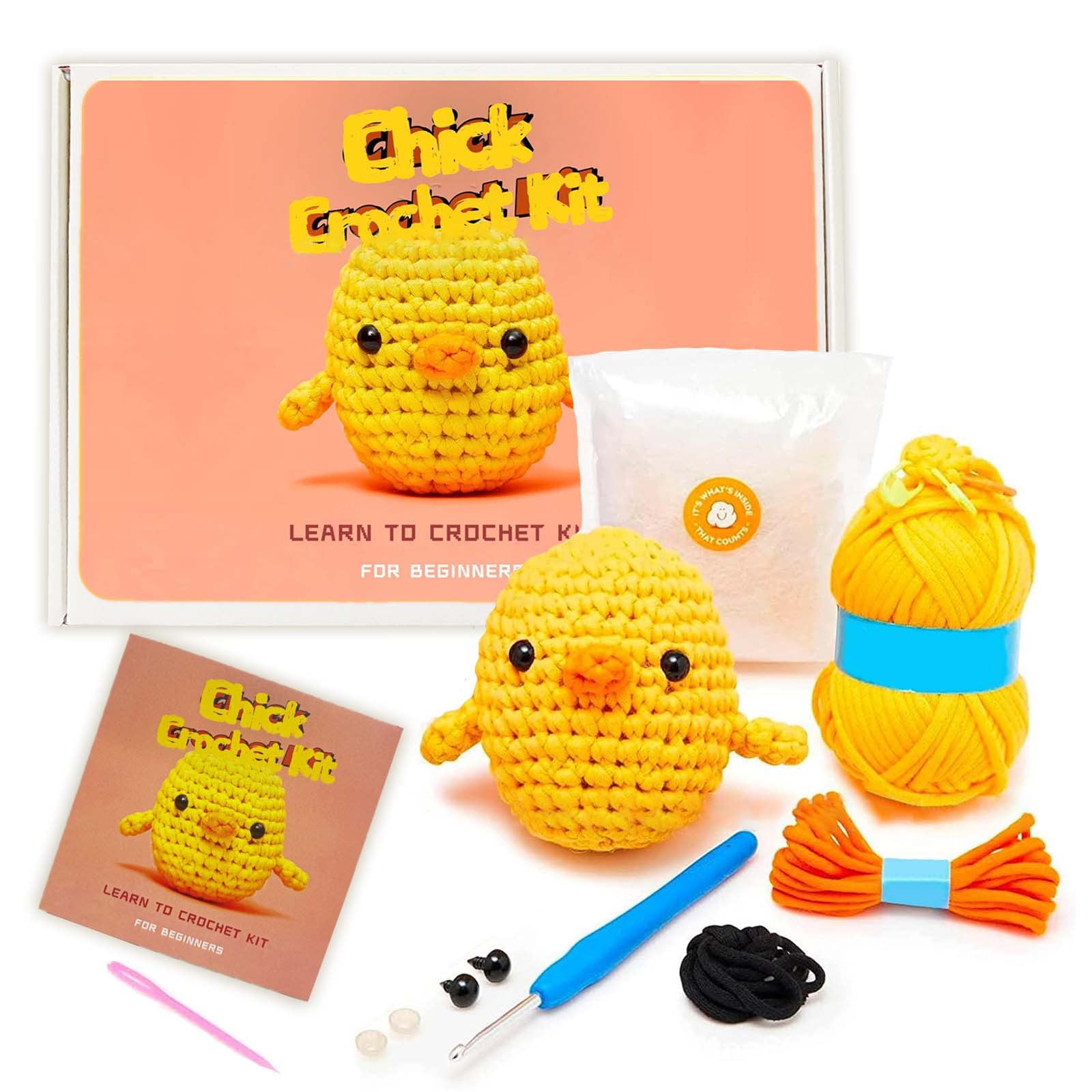 DIY Knitting DIY,He Woobles Crochet Kit With Easy Peasy Yarn As Seen On