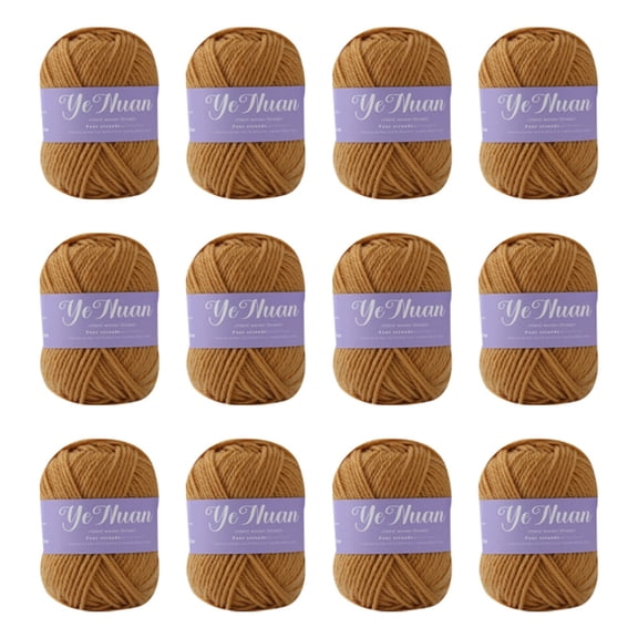 DIY Knitting Yarn Skeins Acrylic Fiber Soft Bulk Blend Thread for Crochet Crafting Weaving Blanket Cushion Making