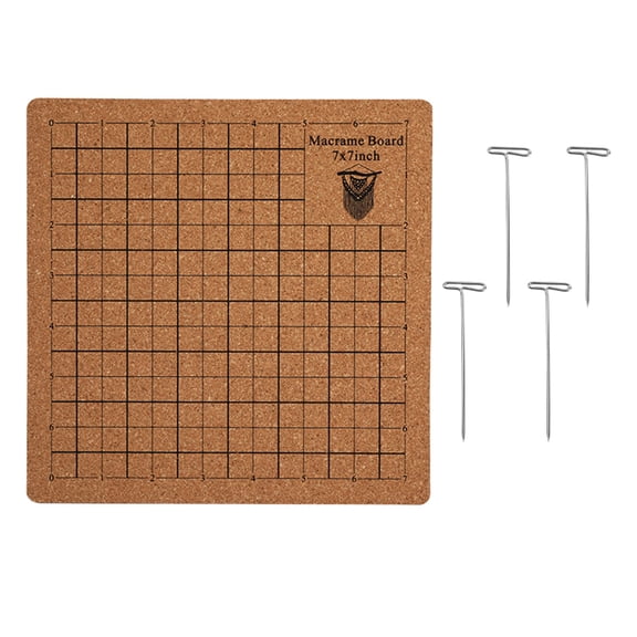 DIY Knitting and Macrame Craft Board for Knotting and Braiding Handmade Bracelets Wigs and String Art Large Two Size Kit Tool for Projects