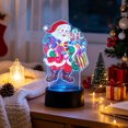thumbnail image 1 of DIY LED Snowman Rhinestone Art Kit - Tabletop Holiday Decor Lamp - Christmas Family Activity(A), 1 of 6