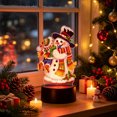 thumbnail image 1 of DIY LED Snowman Rhinestone Art Kit - Tabletop Holiday Decor Lamp - Christmas Family Activity(B), 1 of 6