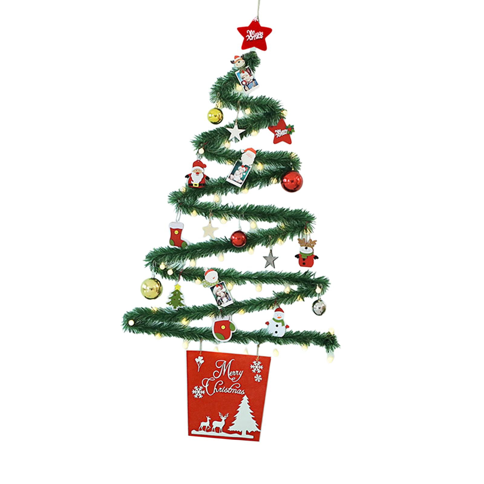 DIY LED Wall Xmas Tree LED Christmas Wall Hanging Tree Multipurpose